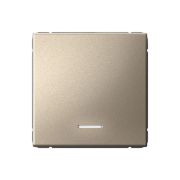 ARTGALLERY 1-клавишный ВЫКЛЮЧАТЕЛЬ с подсветкой, 10АХ, механизм, быстрозажимные клеммы, ШАМПАНЬ