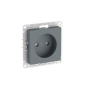 ATLASDESIGN РОЗЕТКА без заземления со шторками, 16А, быстрозажимные клеммы, ГРИФЕЛЬ