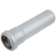 Труба канализационная 50x150 мм PP, однораструбная, серая