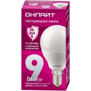 Лампа светодиодная 9 Вт OLL-G45-9-230-4K-E14-FR PRO 90-240В