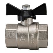 Кран шаровой полнопроходной  3/4' ВВ бабочка