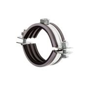 Хомут вентиляционный MAYER 125 - с резиновым профилем, М8. боковой винт 6x22