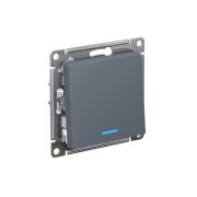 ATLASDESIGN 1-клавишный ПЕРЕКЛЮЧАТЕЛЬ с подсветкой, сх.6а, 10АХ, быстрозажимные клеммы, ГРИФЕЛЬ