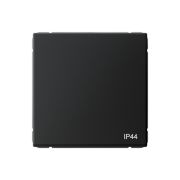 ARTGALLERY 1-клавишный ПЕРЕКЛЮЧАТЕЛЬ IP44, 10АХ,  механизм, быстрозажимные клеммы, КАРБОН