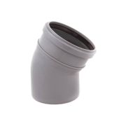 Отвод 110 30 град, для внутренней канализации, серый
