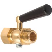 Кран трехходовой для манометра 1/2' ВН с фторопластовой прокладкой и натяжной гайкой