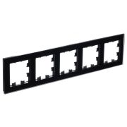 ATLASDESIGN NATURE рамка пятипостовая, ОРГАНИЧЕСКОЕ СТЕКЛО ЧЕРНЫЙ