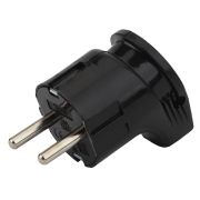 Вилка с/з угловая 16 A черная Vx3-B 24/480/3840