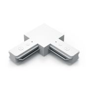 Коннектор для трековых шинопроводов AC 220В Белый IP20 угловой L-образный Track