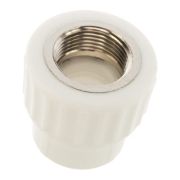 Муфта комбинированная 25x3/4' ВР полипропиленовая PPR белая