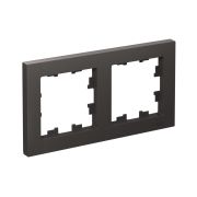 ATLASDESIGN 2-постовая РАМКА, универсальная, БАЗАЛЬТ