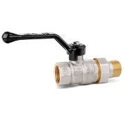 Кран шаровой со сгоном (американка) рычаг ВН Ду25 Ру40 (1')