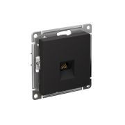 ATLASDESIGN РОЗЕТКА компьютерная RJ45, кат. 6A, механизм, КАРБОН