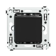 Avanti Выключатель одноклавишный, в стену, Черный квадрат