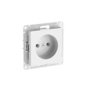 ATLASDESIGN РОЗЕТКА без заземления без шторок, 16А, быстрозажимные клеммы, БЕЛЫЙ