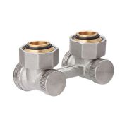 Узел нижнего подключения для двухтрубной системы угловой 3/4'x3/4'