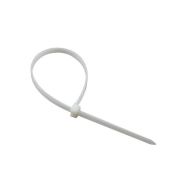 Хомут-стяжка кабельная нейлоновая 150x2,5 мм, белая, 100 шт