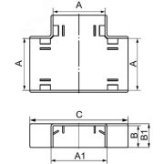 Угол плоский Т-образный IM 50x20 In-liner