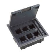 Люк MultiDeS на 12 модулей IP40 для фальшпола с монтажной коробкой тип MDK10