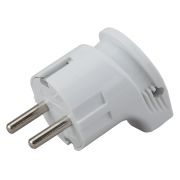 Вилка с/з угловая 16 A белая Vx3-W 24/480/3840