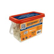 Дюбель распорный 6х40 с широким фланцем нейлон с шурупом 4х40 (40 шт)