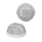 Светильник НПБ1302 белый/круг с решеткой 60Вт IP54