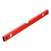 Уровень алюминиевый, 600 мм, 3 глазка, красный, линейка