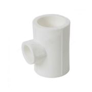Тройник переходной 75x25x75 мм полипропиленовый PPR белый