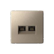 ARTGALLERY РОЗЕТКА двойная компьютерная RJ45+RJ45, кат. 5е, механизм, ШАМПАНЬ