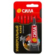 Клей УНИВЕРСАЛЬНЫЙ прозрачный 30 мл блистер СИЛА SUBL-30