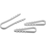 Дюбель-хомут 5-10мм нейлон белый (50шт)