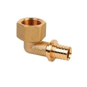 Угольник 20х1/2'ВР переходной с внутренней резьбо , аксиальный, латунь