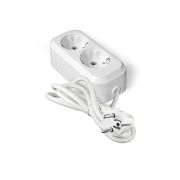 Удлинитель Е-302А ПВС 3*1,5 ,2 гнезда, с заземлением, 3м еврослот