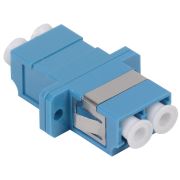 Адаптер проходной LC-LC для одномодового и многомодового кабеля (SM/MM) с полировкой UPC двойного исполнения (Duplex)