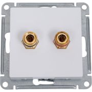 Аудиорозетка ATLASDESIGN двухместная белый