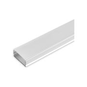 Профиль накладной алюминиевый 1 м матовый экран 2 заглушки 2 крепежа для светодиодных лент