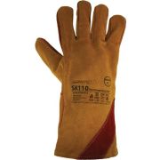 Краги спилковые пятипалые на флисовой подкладке, с усиленной накладкой на ладони и  кевларовой нитью, ArmProtect SK110, р.10