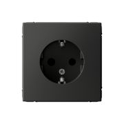 ARTGALLERY розетка с заземлением со шторками, 16А, механизм, базальт