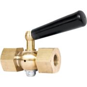 Кран трехходовой для манометра М20х1.5 х 1/2' ВВ с фторопластовой прокладкой и натяжной гайкой