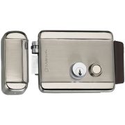 Замок накладной универсальный с блокировкой кнопки в 2-х положениях