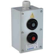 Пост кнопочный ПКУ-15-21.121-54У2 (1*ВК30-10-11110-54(1з+1р) черная + 1*ВК30-10-11110-54(1з+1р) красная + PG-19), пост управления (ЭТ)