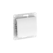 GLOSSA 1-клавишный ВЫКЛЮЧАТЕЛЬ, сх.1, 10АХ, быстрозажимные клеммы, БЕЛЫЙ