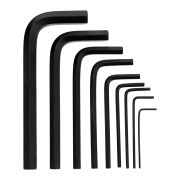 Набор ключей имбусовых HEX, 1,5–10 мм, CrV, 9 шт., оксидированные, короткие