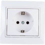 MIRA Розетка с заземлением белая