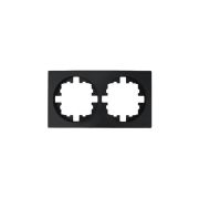 Рамка 2-м OSEN горизонт. квадрат черн. бархат LEZARD 743-4200-147