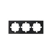 Рамка 3-м OSEN горизонт. квадрат черн. бархат LEZARD 743-4200-148