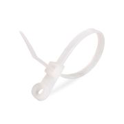 Стяжка нейлоновая с отверстием под винт КСО 5х220 (бел) (100шт)