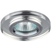 Светильник декор стекло круглое хром/зеркальный DK7 CH/WH