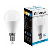 Лампа светодиодная LED 13вт Е14 дневной матовый шар