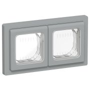 FLITE Рамка 2-местная IP55 Рпро-2-55-ФлС серый IEK
